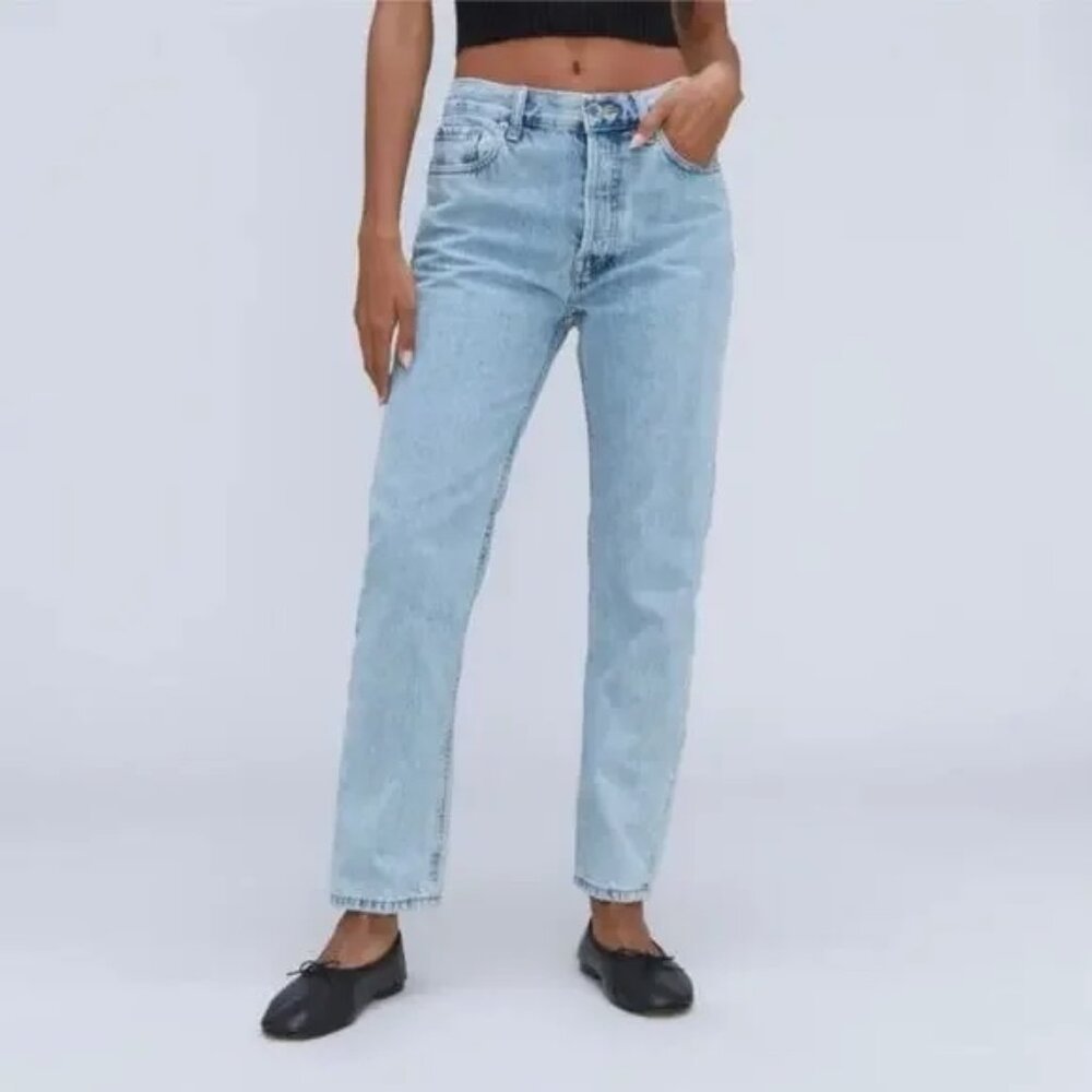 Everlane the relaxed straight fit organic cotton jeans size 28